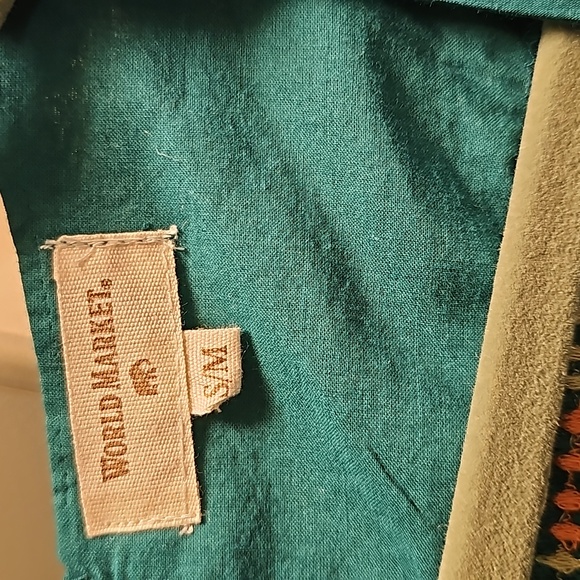 World Market tiered dark teal top - Picture 3 of 7